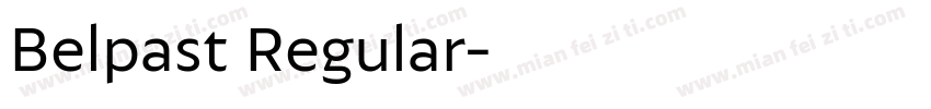 Belpast Regular字体转换